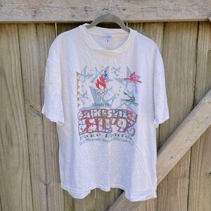 Vintage Single Stitch 90s Hanes Beefy Tee 1996 Olympic Rowing and Kayaking Tee